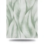 German Wavy Wallpaper 10m x 0.53m Green, Model 10148-07