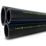 أنابيب HDPE PE 80 ضغط 16 بار قطر خارجي 16 مم سمك 1.8 مم لون أسود | نيبروبلاست
