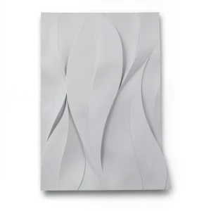 Wavy Wall Decoration 10m x 0.53m Light Gray, Model 10148-31