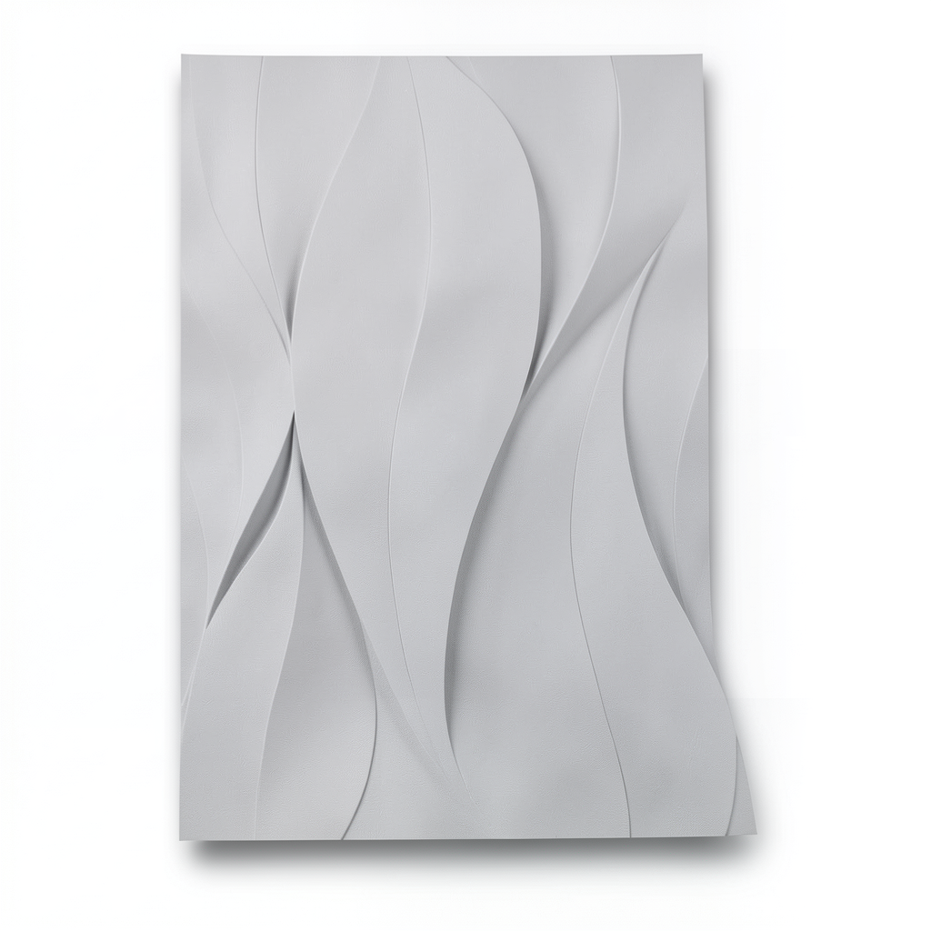 Wavy Wall Decoration 10m x 0.53m Light Gray, Model 10148-31
