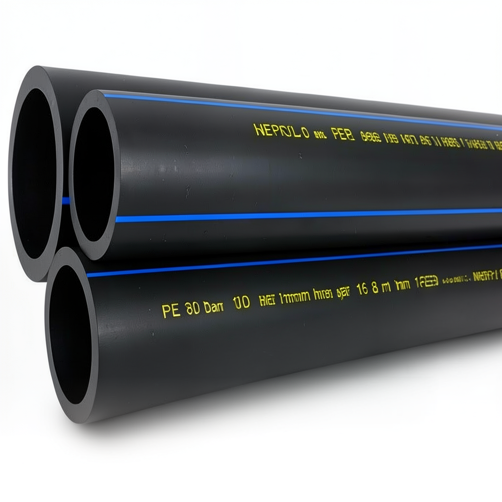 HDPE Pipes PE 80 Pressure 16 Bar 16 mm OD Thickness 1.8 mm Black | NEPROPLAST