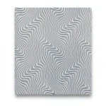 German Wavy Wall Covering 10m x 0.53m Gray, Model 10146-29