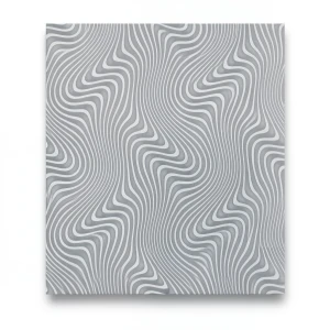 German Wavy Wall Covering 10m x 0.53m Gray, Model 10146-29