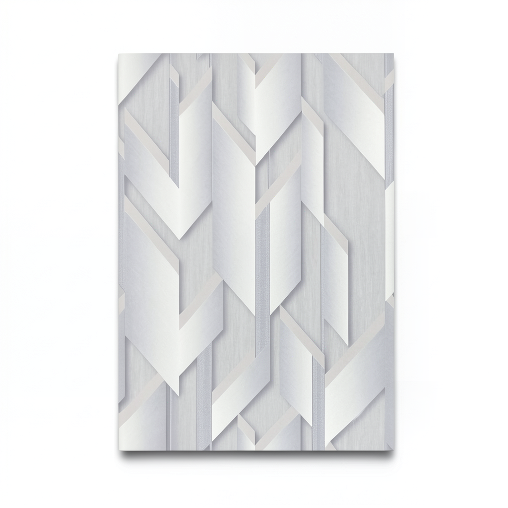 Geometric Wallpaper 10m x 0.53m Pale Gray, Model 10145-31