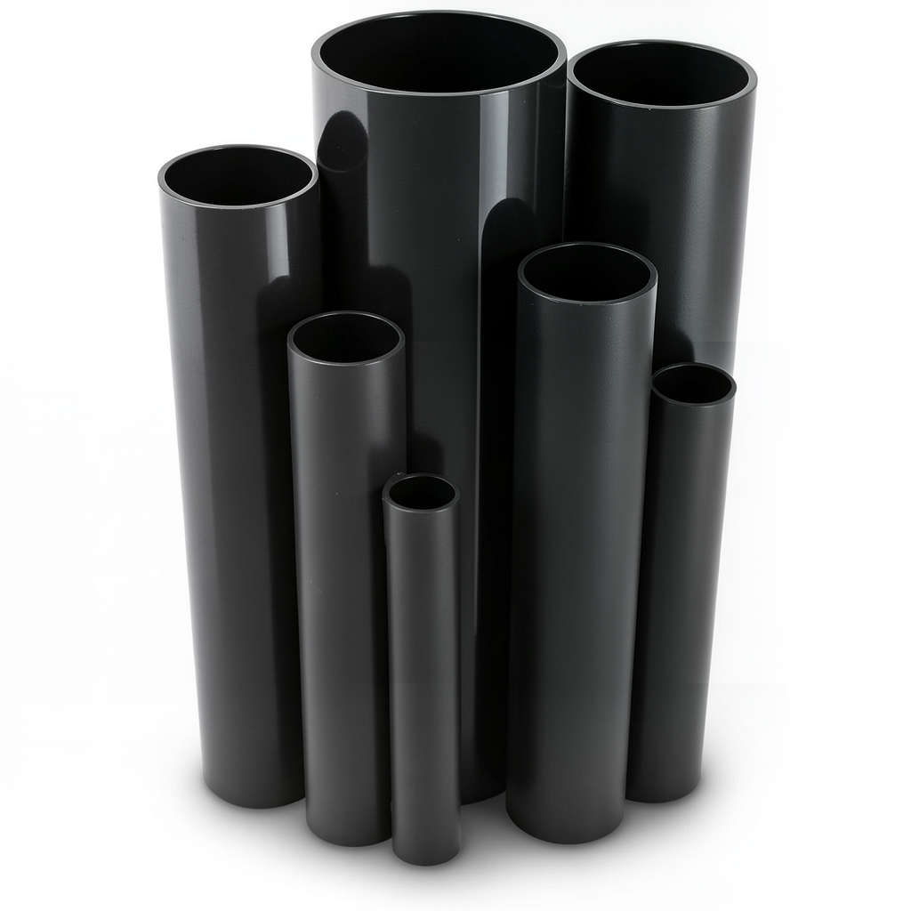 UPVC Pipes Schedule 40 Size 1 inch Thickness 3.4 mm Black