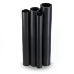 مواسير HDPE PE 80 ضغط 8 بار قطر خارجي 250 مم سمك 14.8 مم لون أسود