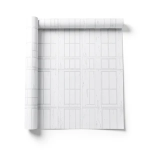 German Wall Decoration Wallpaper 10m x 0.53m White Color, Model 525014