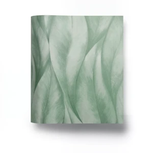 German Wavy Wallpaper 10m x 0.53m Green, Model 10148-07