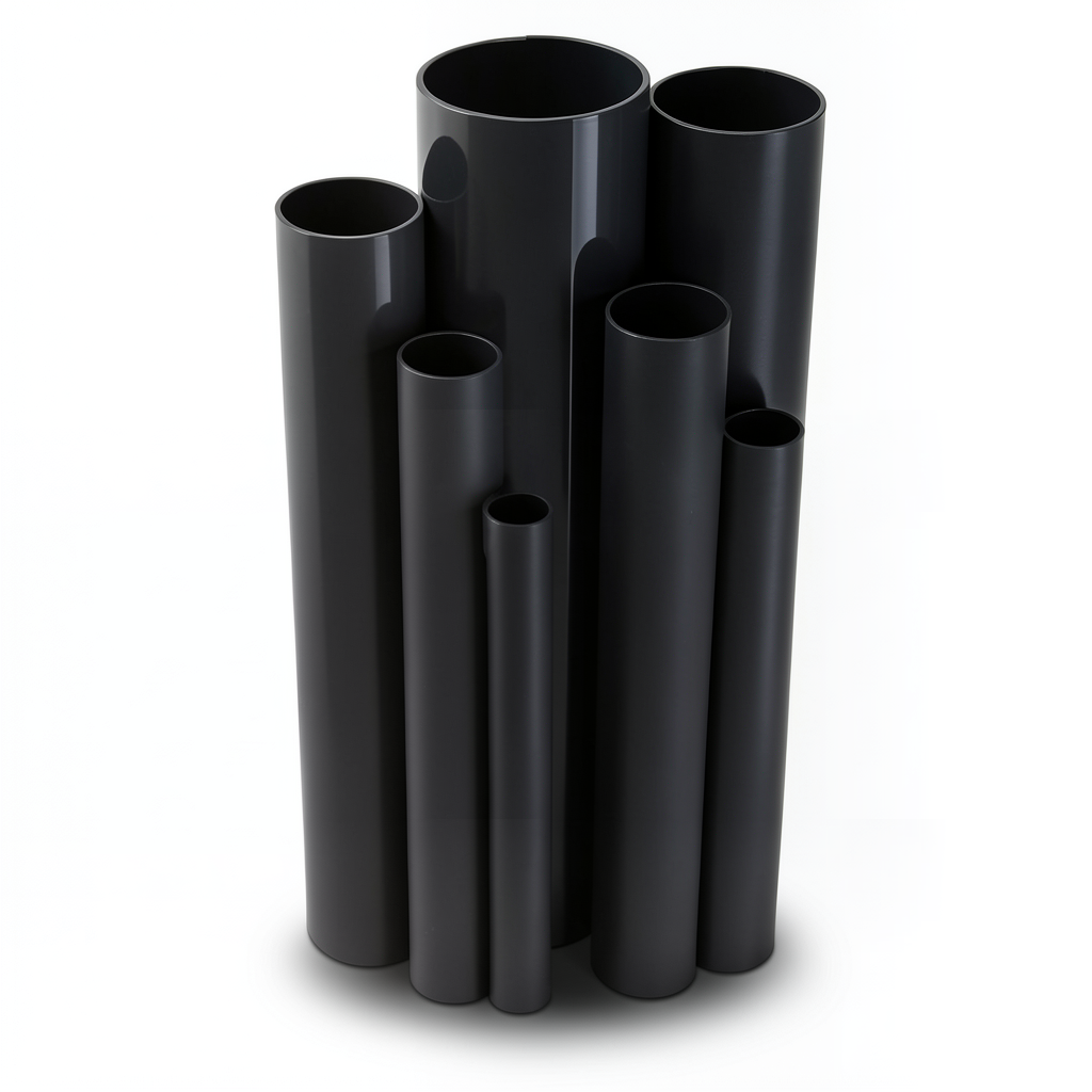 UPVC Pipes Nominal Pressure 6 Bar Outside Diameter 280 mm Thickness 8.2 mm Black