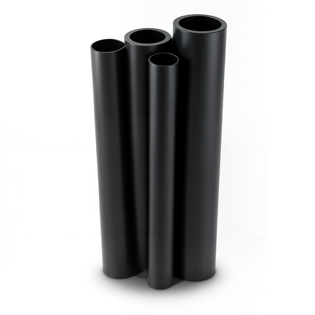 Al-Rajhi HDPE Pipes PE 80 8 Bar Pressure 400 mm OD 23.7 mm Thickness Black