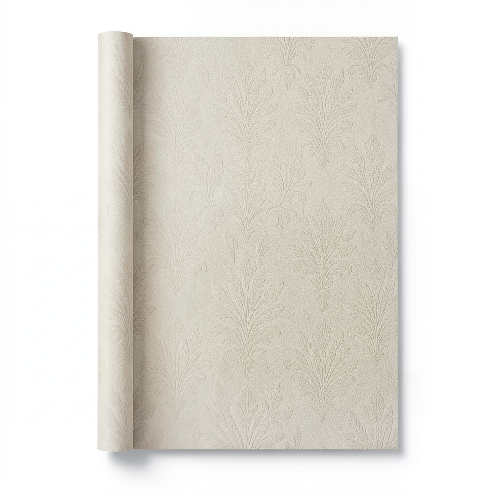 Patterned Wallpaper 10 m x 0.70 m Beige, Model 13075