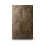 German Wavy Wallpaper 10m x 0.53m Brown, Model 10146-15