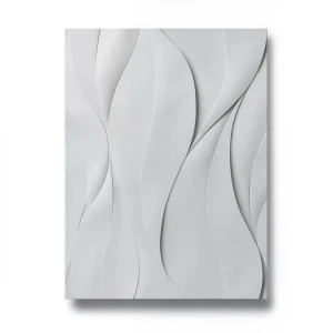 Wavy Wall Decoration 10m x 0.53m Light Gray, Model 10148-31