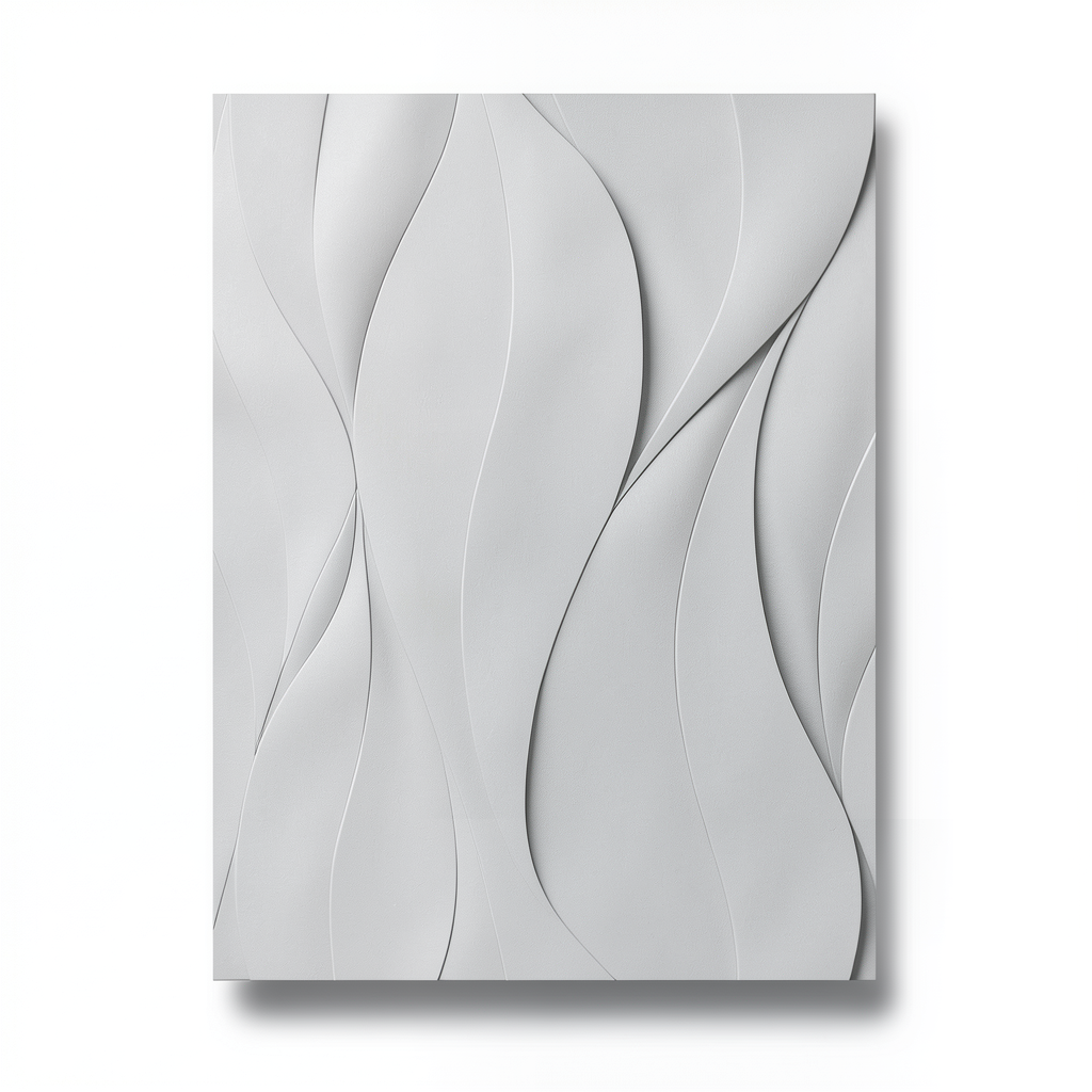 Wavy Wall Decoration 10m x 0.53m Light Gray, Model 10148-31