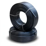 أنابيب HDPE PE 100 ضغط 10 بار قطر خارجي 63 مم سمك 3.8 مم لون أسود