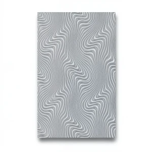German Wavy Wall Covering 10m x 0.53m Gray, Model 10146-29
