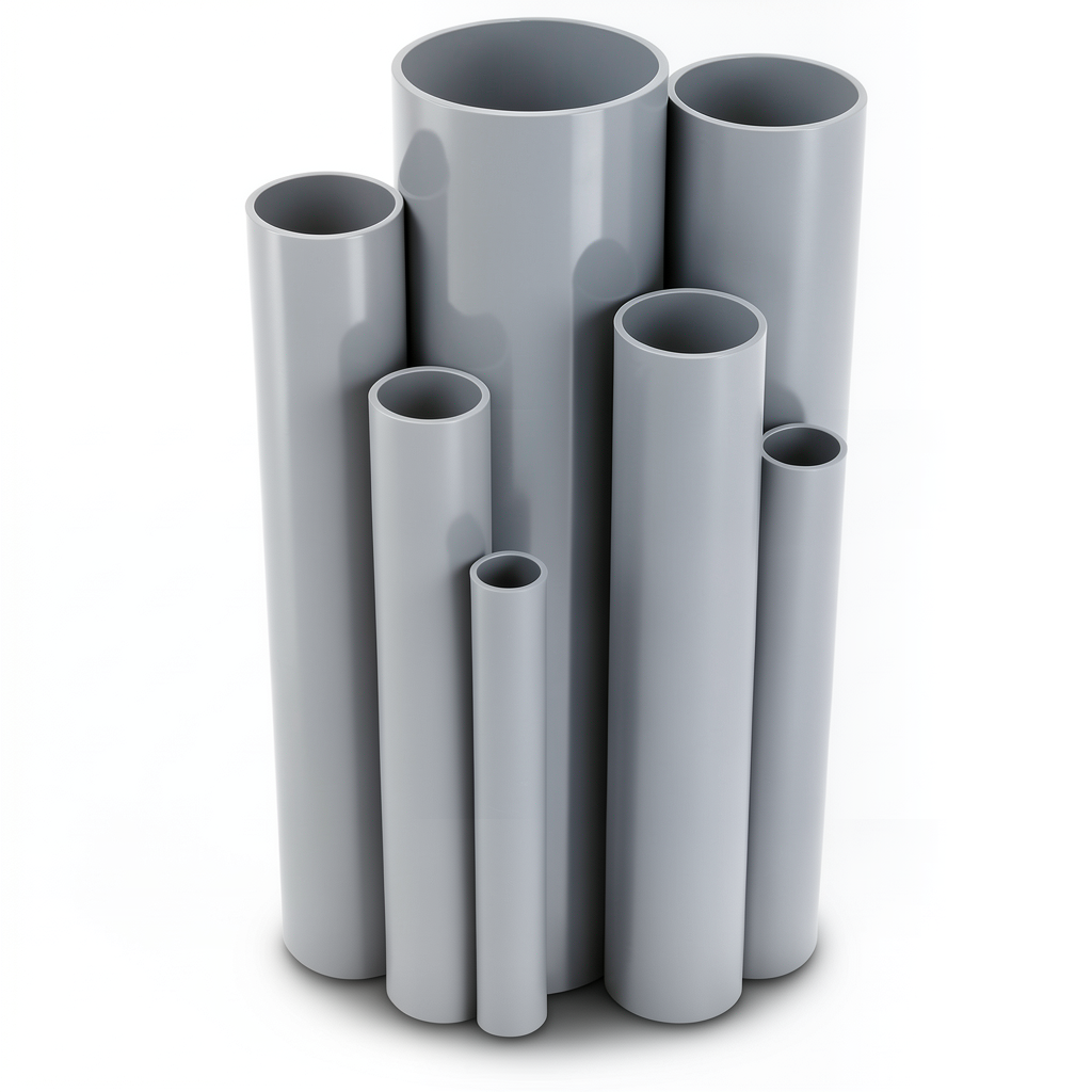 UPVC Pipes Schedule 80 Size ¾ inch Thickness 3.9 mm Gray