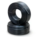 أنابيب HDPE PE 100 ضغط 10 بار قطر خارجي 110 مم سمك 6.6 مم لون أسود