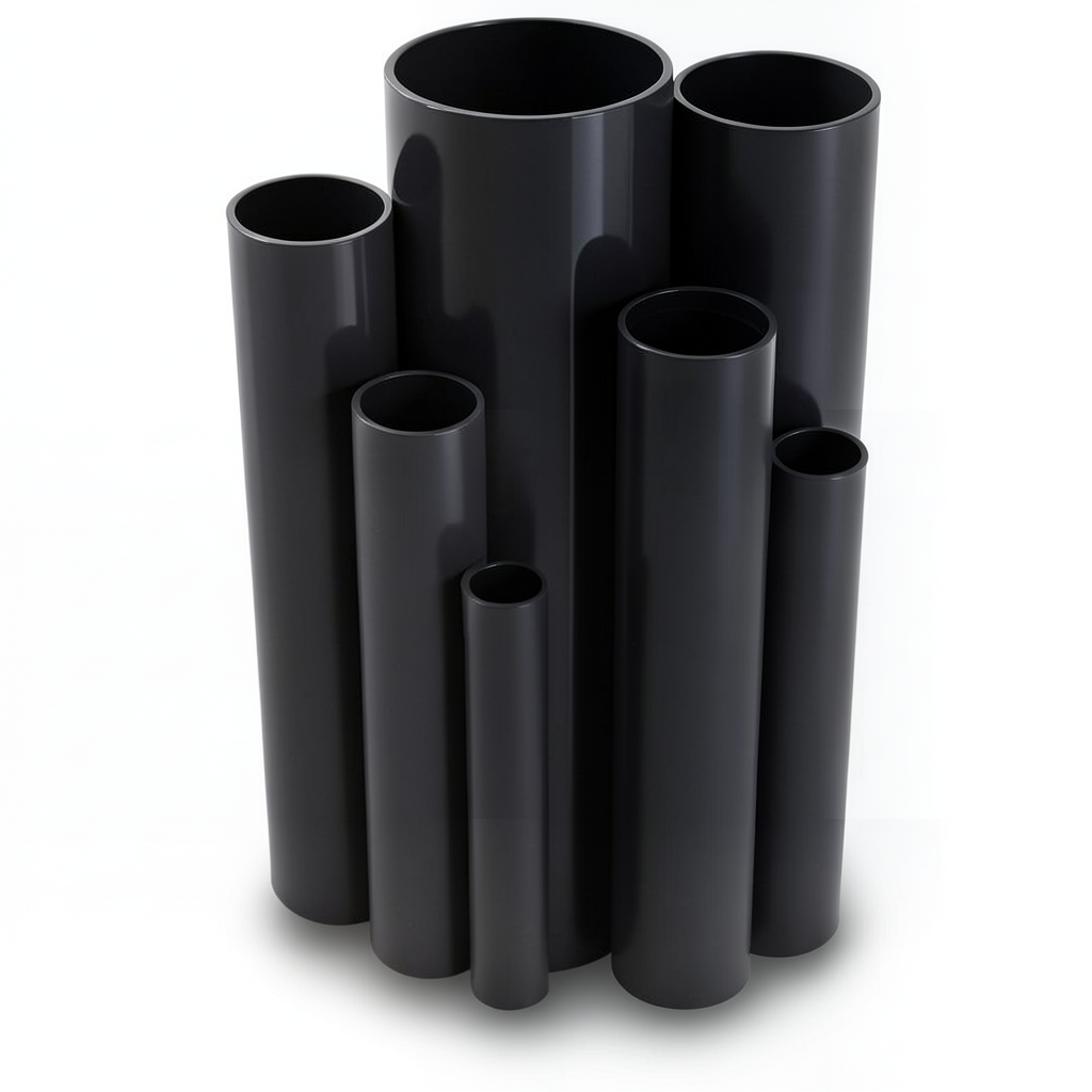 UPVC Pipes Schedule 40 Size 1 inch Thickness 3.4 mm Black