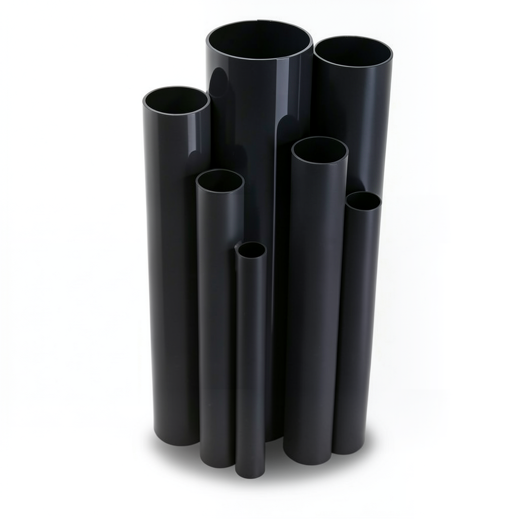 UPVC Pipes Schedule 40 Size 1 ¼ inch Thickness 3.6 mm Black