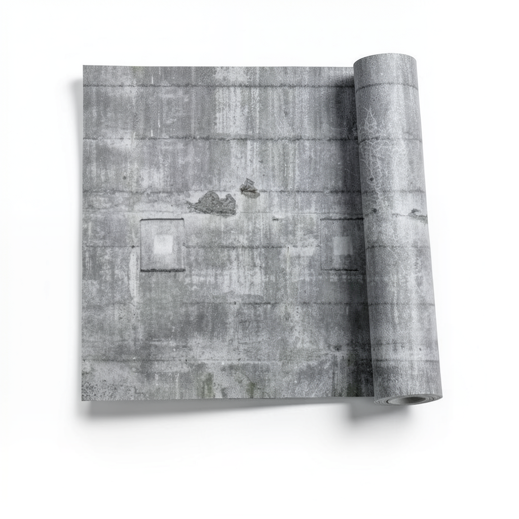Patterned Wall Decoration 10m x 0.53m Gray Color, Model 445503