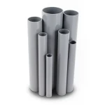 مواسير UPVC جدول 40 مقاس 2 إنش سمك 3.9 مم لون رمادي