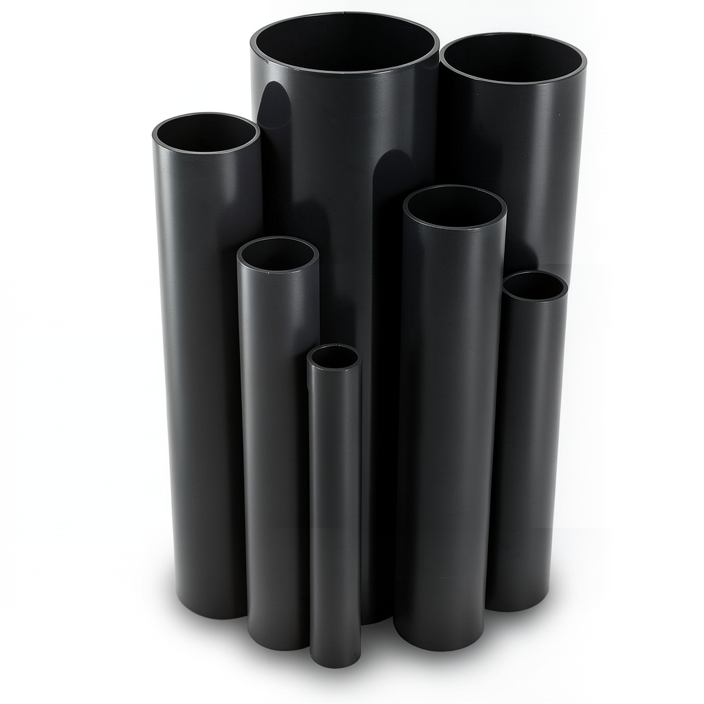 UPVC Pipes Schedule 40 Size 1 ¼ inch Thickness 3.6 mm Black