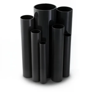 مواسير UPVC جدول 40 مقاس 2 إنش سمك 3.9 مم لون أسود