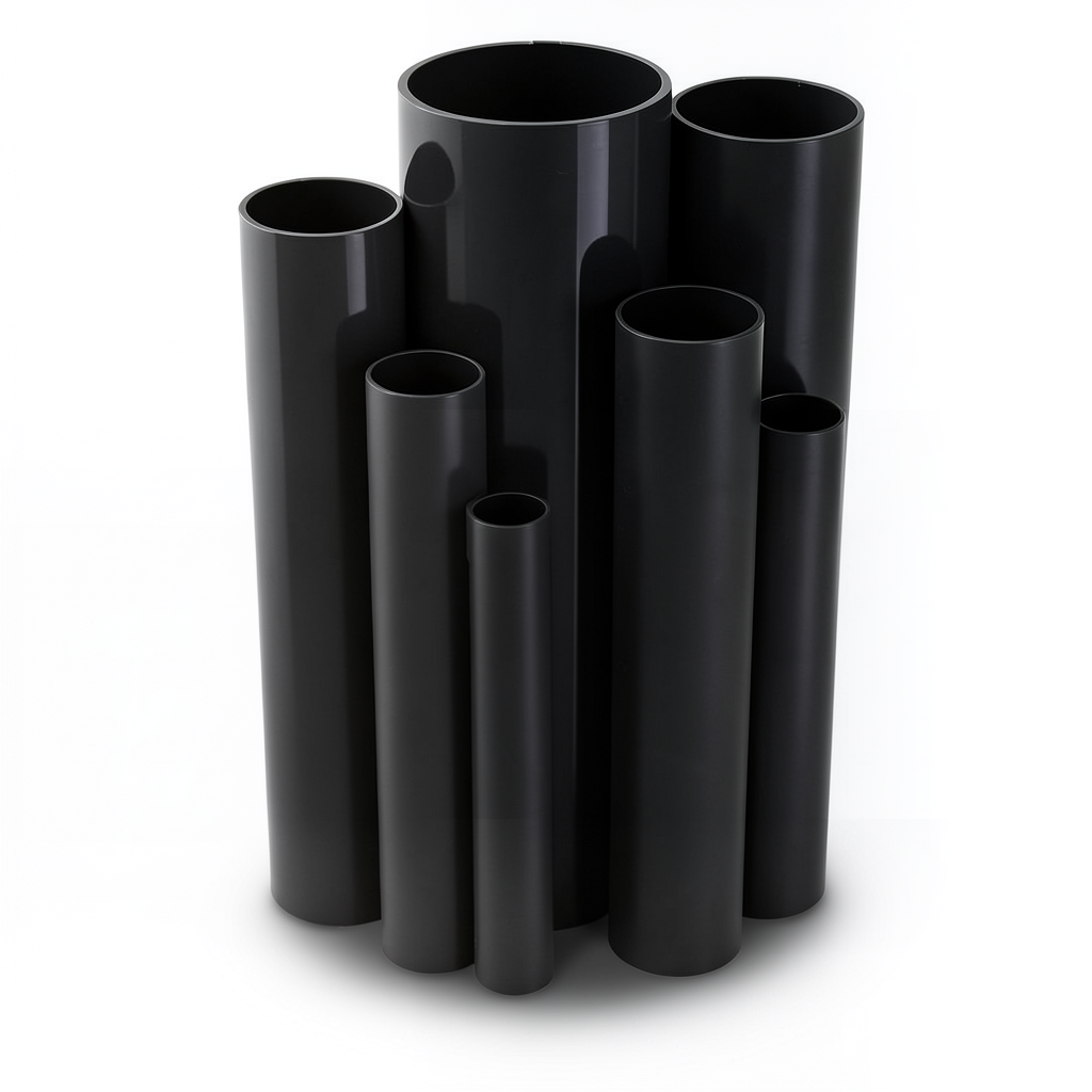 UPVC Pipes Schedule 40 Size 2 inch Thickness 3.9 mm Black