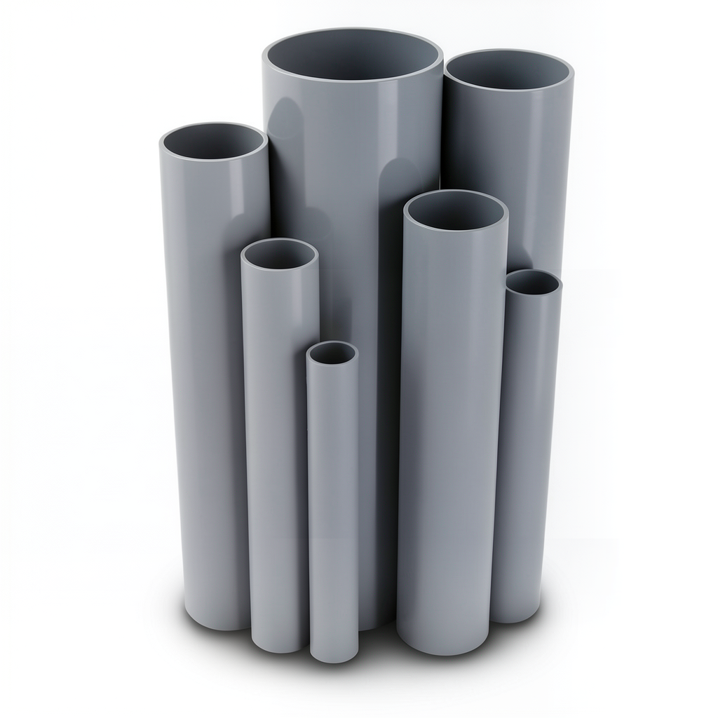 UPVC Pipes Nominal Pressure 6 Bar Outside Diameter 280 mm Thickness 8.2 mm Gray Colour