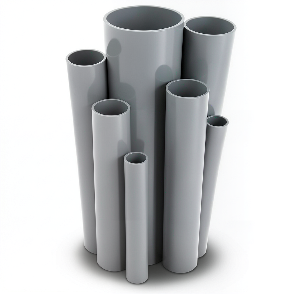 UPVC Pipes Schedule 80 Size ½ inch Thickness 3.7 mm Gray Color