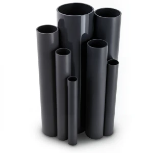 مواسير UPVC جدول 40 مقاس ½ 1 إنش سمك 3.7 مم لون أسود