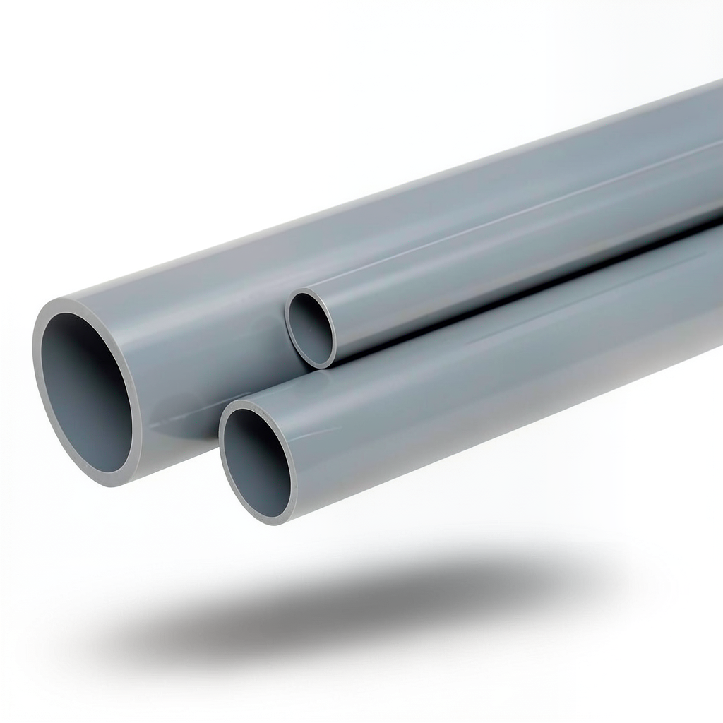 UPVC Pipes Nominal Pressure 4 Bar Outside Diameter 140 mm Thickness 2.8 mm Gray