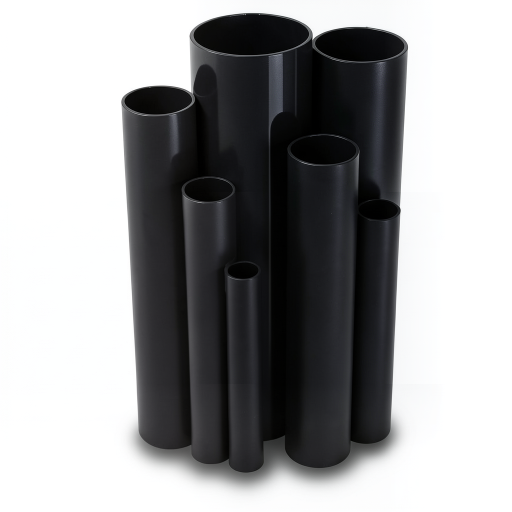 UPVC Pipes Schedule 80 Size ½ inch Thickness 3.7 mm Black