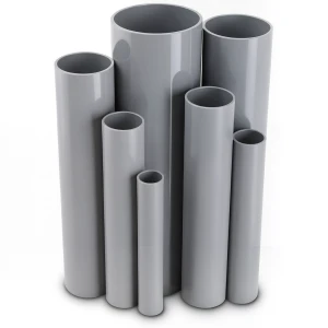 مواسير UPVC جدول 40 مقاس 2 إنش سمك 3.9 مم لون رمادي
