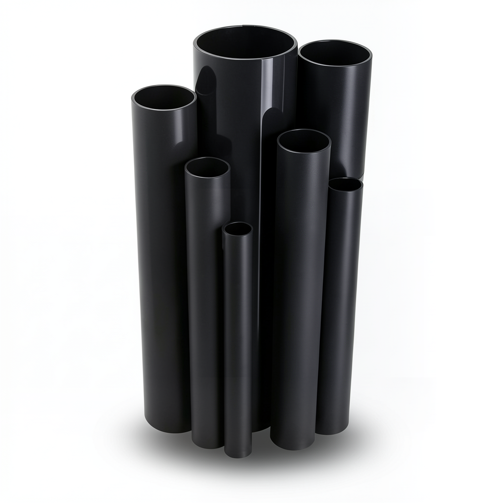 UPVC Pipes Schedule 40 Size 2 inch Thickness 3.9 mm Black