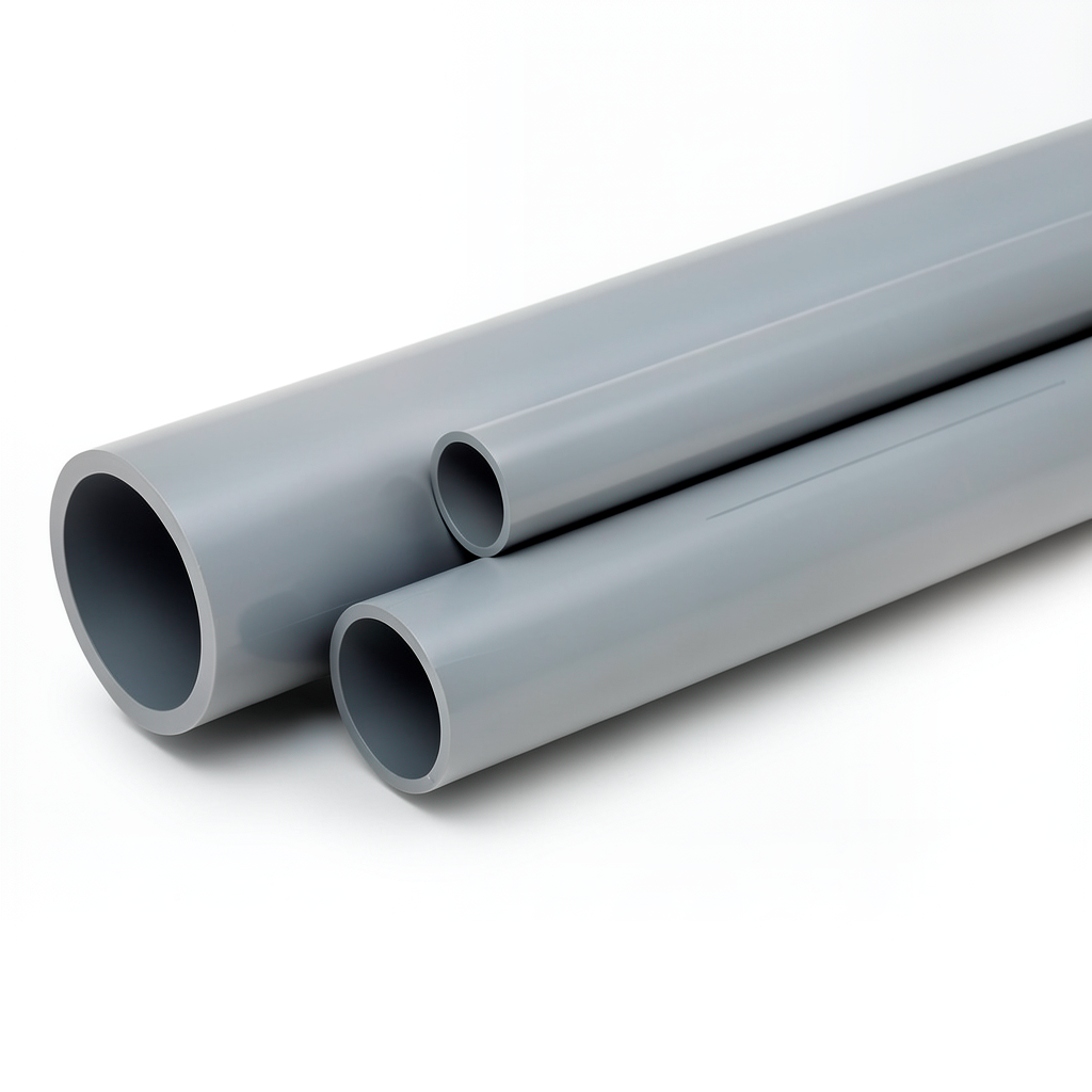 UPVC Pipes 6 Bar Pressure 63 mm Diameter 1.9 mm Thickness Gray