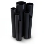 مواسير UPVC ضغط 2.5 بار قطر خارجي 250 مم سمك 2.0 مم لون اسود