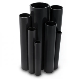 مواسير UPVC ضغط 4 بار قطر خارجي 250 مم سمك 4.9 مم لون اسود