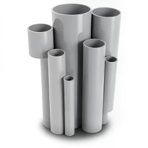 مواسير UPVC جدول 80 مقاس ¾ إنش سمك 3.9 مم لون رمادي