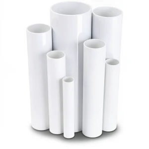 مواسير UPVC ضغط 4 بار قطر خارجي 250 مم سمك 4.9 مم لون أبيض