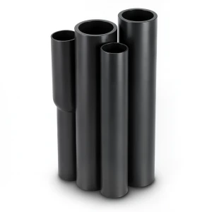 مواسير HDPE PE 100 ضغط 10 بار قطر خارجي 280 مم سمك 16.6 مم لون أسود