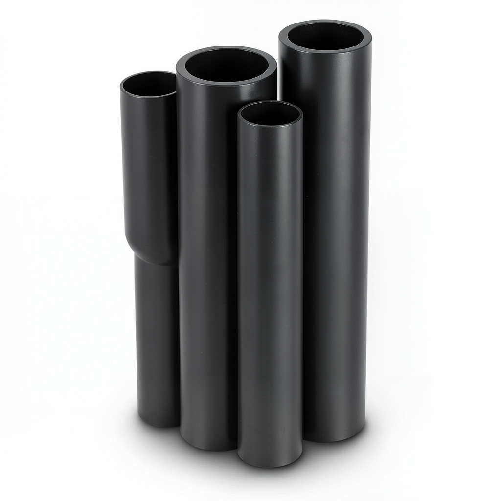 HDPE Pipes PE 100 Nominal Pressure 10 Bar Outer Diameter 280 mm Thickness 16.6 mm Black