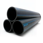 مواسير HDPE نيبروبلاست PE 100 ضغط 20 بار قطر خارجي 180 مم سمك 20.1 مم لون اسود | نيبروبلاست
