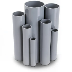 مواسير UPVC جدول 80 مقاس ¾ إنش سمك 3.9 مم لون رمادي