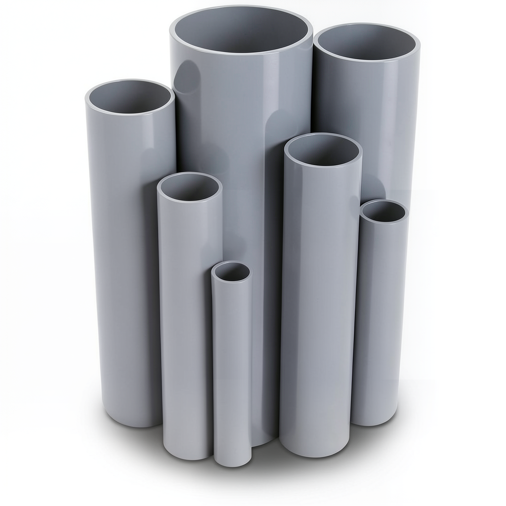 UPVC Pipes Schedule 80 Size ¾ inch Thickness 3.9 mm Gray