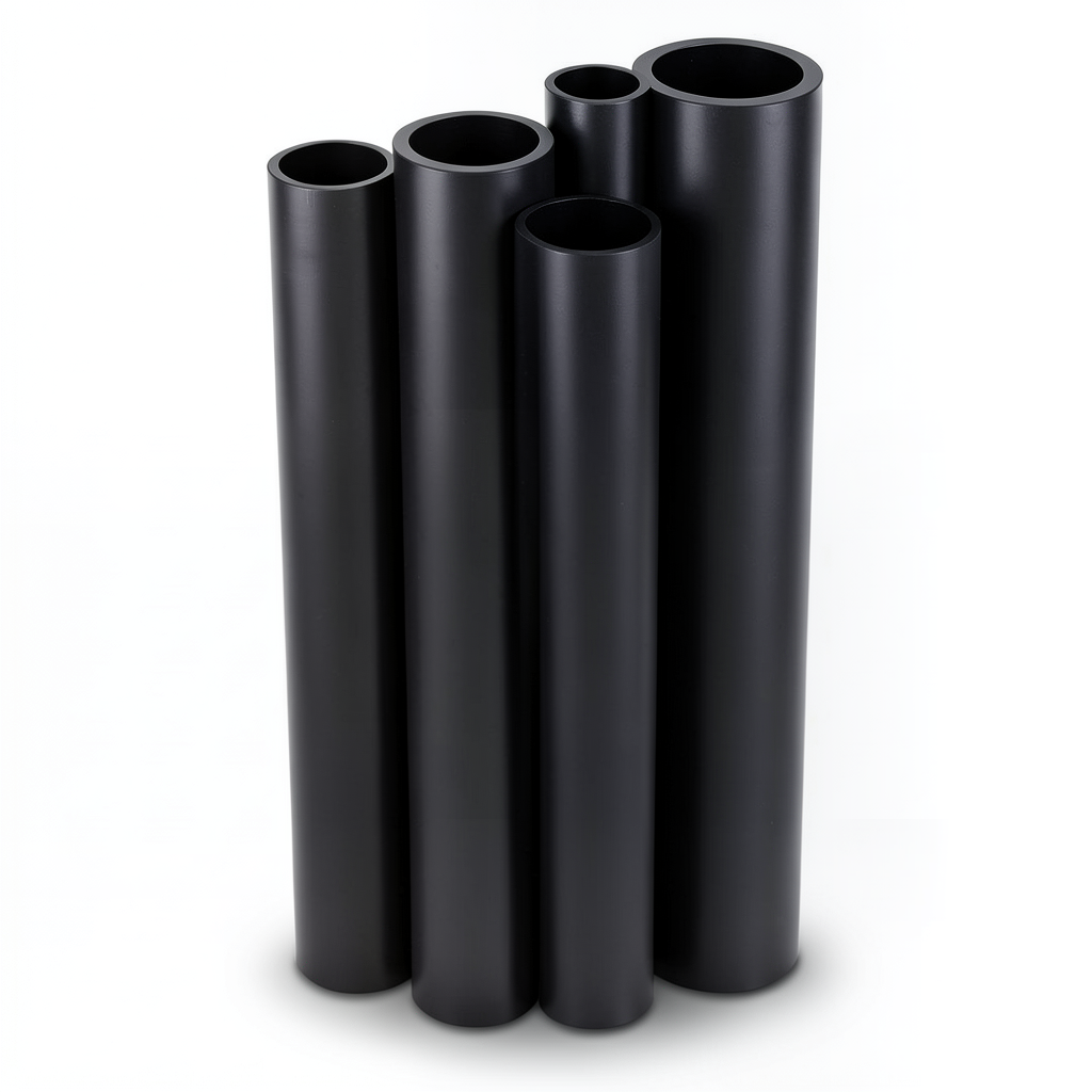 HDPE Pipes PE 100 Pressure 10 Bar Outer Diameter 315 mm Thickness 18.7 mm Black