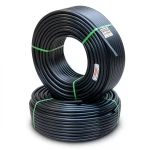 أنابيب HDPE PE 100 ضغط 20 بار قطر خارجي 125 مم سمك 14 مم لون أسود | نيبروبلاست