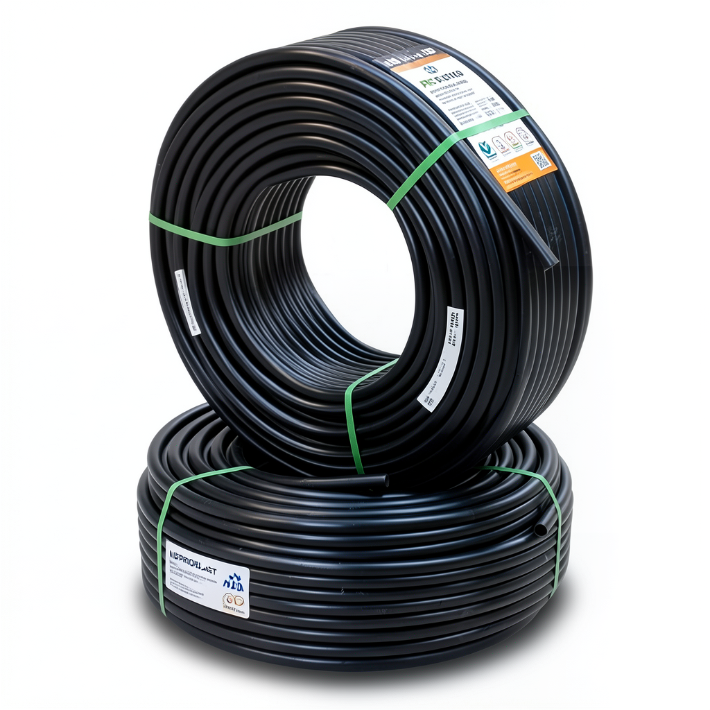 HDPE Pipes PE 100 Pressure 20 Bar 20 mm Diameter 2.3 mm Thickness Black | NEPROPLAST