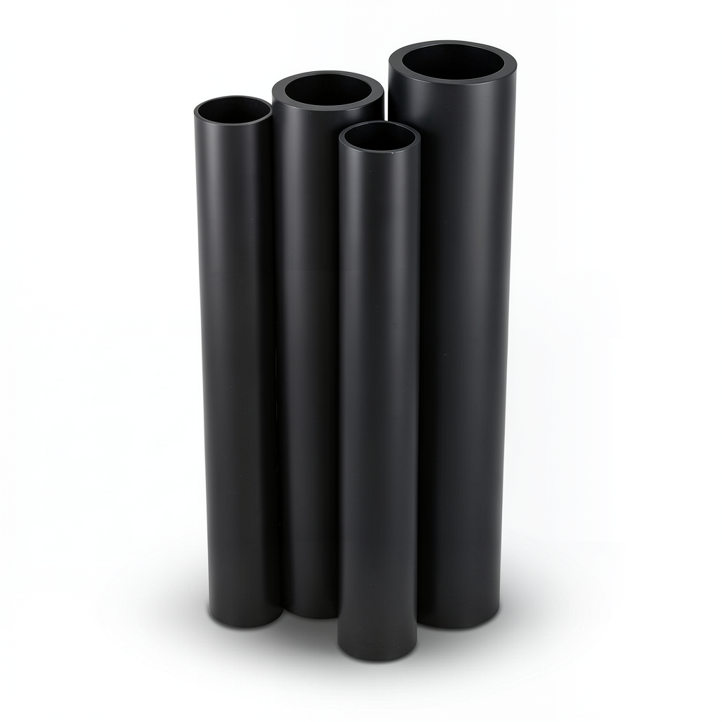 مواسير HDPE PE 100 ضغط 10 بار قطر خارجي 1000 مم سمك 59.3 مم لون أسود